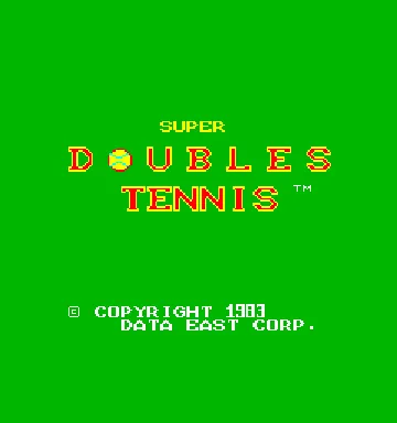 Super Doubles Tennis screen shot title